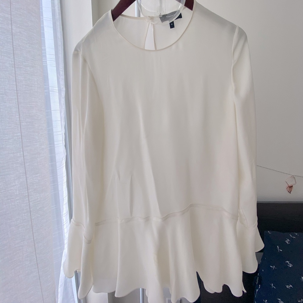 Theory silk blouse size M